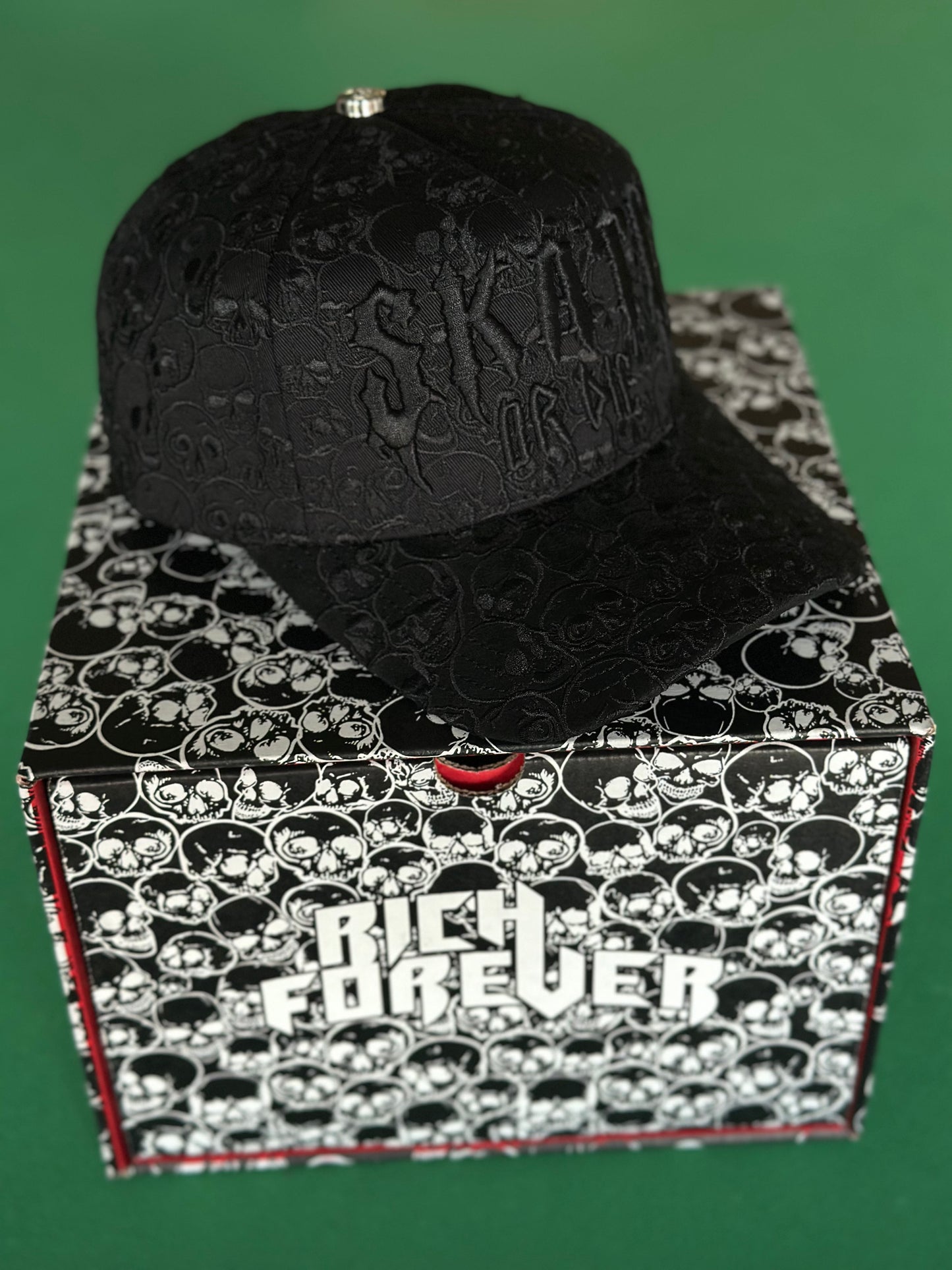 El Barbas Hats x Rich The Kid - Skate or Die, Chrome I Blackout, Rich Stars (3 hats)