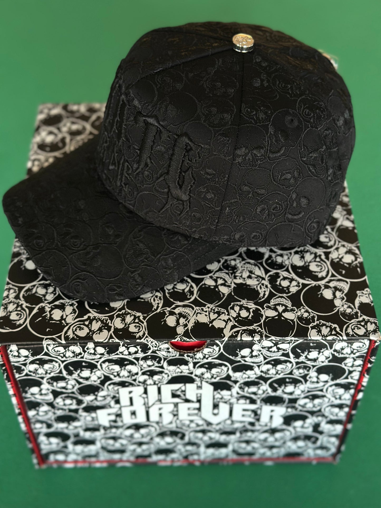 El Barbas Hats x Rich The Kid - Skate or Die, Chrome I Blackout, Rich Stars (3 hats)